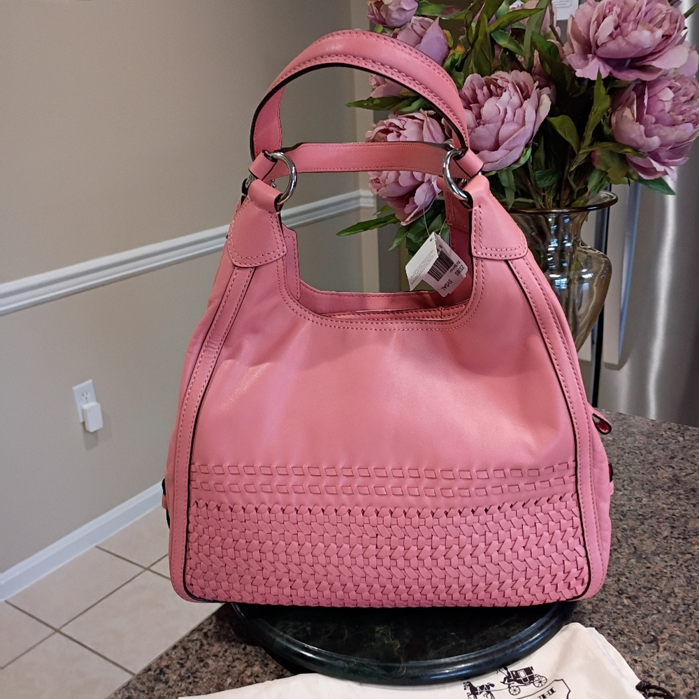 NWT Coach Maggie Madison Woven Leather Bag - Picture 4 of 16